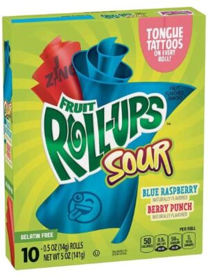 Fruit Roll Up - Sour Blue Raspberry & Berry