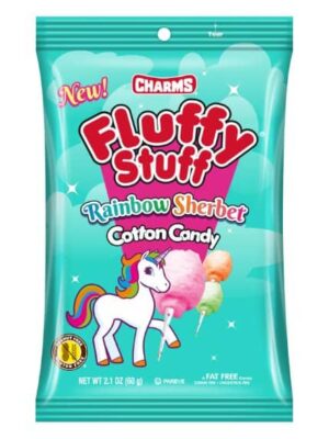 Charms - Fluffy Stuff Cotton Candy Rainbow Sherbet 60g
