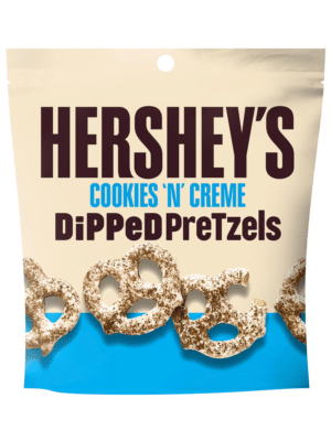 115 Hershey's -Dipped pretzels Cookies & cream