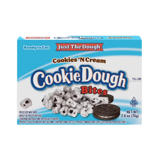 Just The Dough - Cookie Dough Bites Cookies 'N Cream 88g