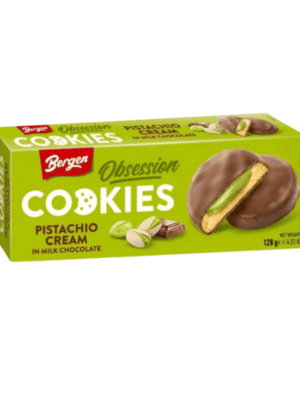 Bergen cookies - Pistachio Cream in Milk Chocolat 128g