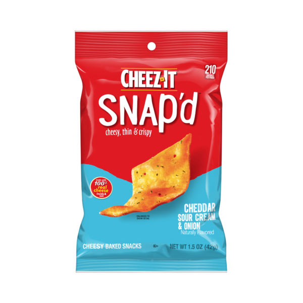 160 Cheez It - Snap'd Cheddar Sour Cream & Onion 170g