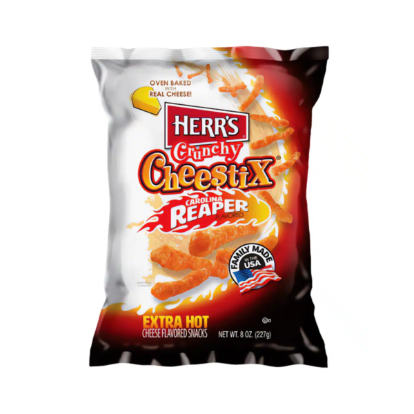 Herr's - Crunchy Cheestix Carolina Reaper 227g