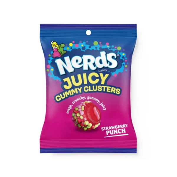 Nerds - Juiced Gummy Clusters Strawberry Punch 127g