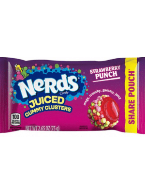Nerds - Juiced Gummy Clusters Strawberry Punch 75g