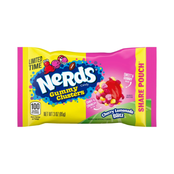 Nerds - Gummy glusters Cherry Lemonade bltiz 85g