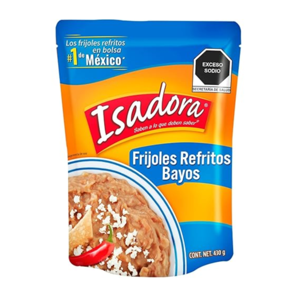 isadora - 430 g frijoles negros refritos pouc